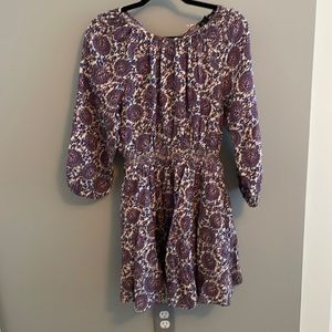NWT linen smocked waist dress